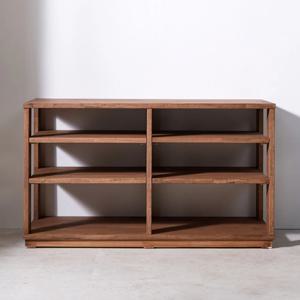 심우 24T고무나무원목 와이드690 오디오장식장 거실장