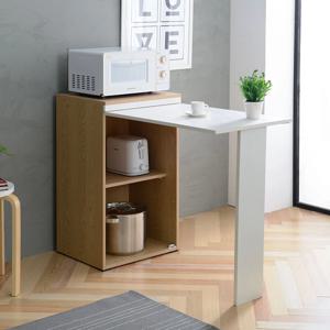 쿠잉 슬림형 접이식 식탁 주방수납장 480