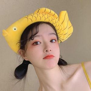 인형 인생네컷 귀여운 캐릭터 머리띠 7type-3. 붕어빵