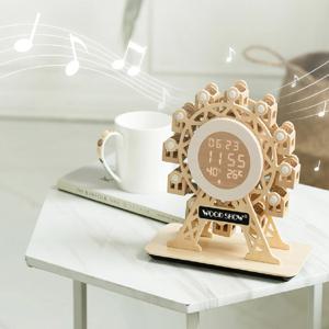 아이방 인테리어 led 스마트 알람 탁상 시계 온습도 날짜 (2색상)