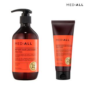 두피 청정 단백질 모발 손상 케어 트리트먼트 200ml+샴푸 300ml 시트러스향