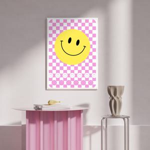 나의 컬러 큐레이션, 인테리어 포스터 액자 / 33 Smiley pink /