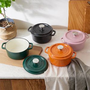 컬러풀 에나멜 더치오븐 무쇠냄비 LPI-18