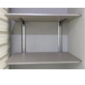 벽선반2단(AL기둥)높이100cm(상판가로60*38cm)