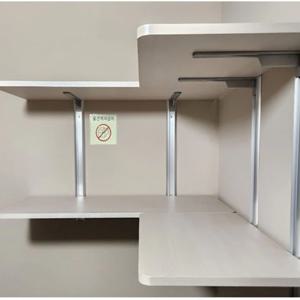 벽선반2단(AL기둥)높이100cm(상판가로70*38cm)
