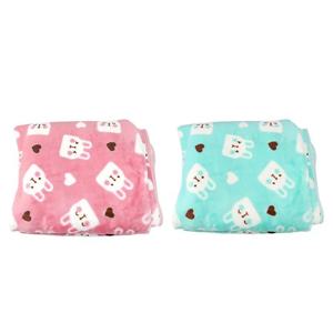 고급 극세사 무릎담요 토끼 핑크, 토끼 민트 캐릭터 학생 병원 밍크담요 2가지 사이즈