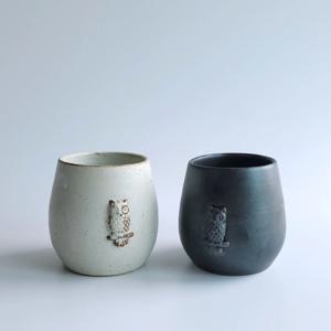 부엉이의숲 핸드메이드 도자기 물방울컵
