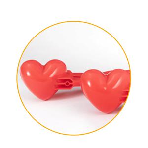 1+1 눈오리 눈사람 틀 집게 스노우 볼 메이커 눈뭉치제조기 (5. 하트)