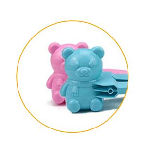 1+1 눈오리 눈사람 틀 집게 스노우 볼 메이커 눈뭉치제조기 (9. 곰돌이)