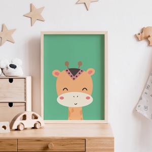 아기방 그림 북유럽스타일 인테리어 동물 포스터 18.기린-닉