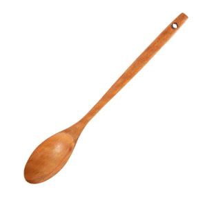 단단한 용안나무로 만든 천연옻칠 긴수저 28cm