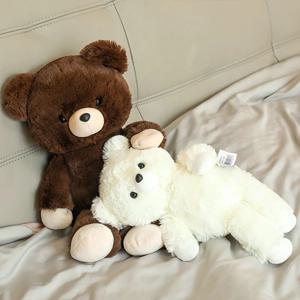 눕고싶곰 부드러운 곰돌이 인형 테디베어 애착 곰인형 집들이 선물 2colors