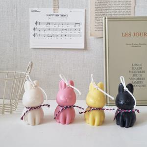 [10%쿠폰] 아기 토끼캔들 4color 귀여운 오브제 집들이 생일 선물 답례품