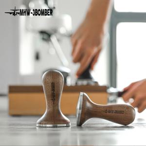 뉴트로 월넛 커피 템퍼 58.35mm 드롱기 맥널티 브레빌 탬퍼 MHW-3BOMBER