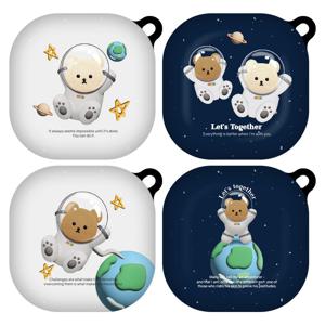 9C9C 우주곰돌이 갤럭시 버즈2/프로/라이브 하드케이스