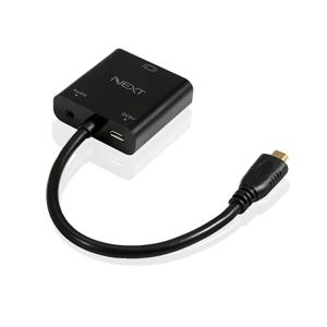 NEXT-2417HVC-MR Micro HDMI to VGA 스테레오 변환컨버터