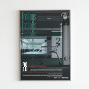인테리어 아트 포스터_Car Park For Trolleys (4size /frame3종)