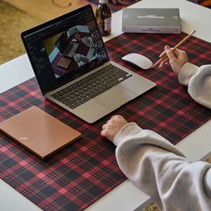 checkers#5(cherry) 데스크매트 / 국내 자체제작 체크 대형 마우스패드