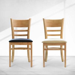 카페 인테리어 원목 업소용 식탁의자 6colors