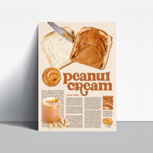 2+1 인테리어 베이커리 빵 피넛크림 포스터
