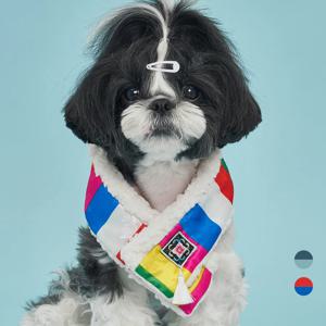 반려동물 명절 색동 목도리 한복 (DG020)