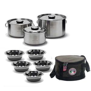 까사니 스텐 코펠세트 3-4인용 /캠핑용품 캠핑식기