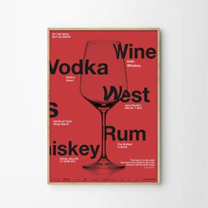 라운지 바테이블 감성 인테리어포스터 GLASS.R