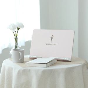 1단 파스텔 높이조절 독서대 필기대 북스탠드 책받침대 3colors