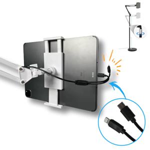 유선충전 아이패드 스탠드 거치대 올인원 거치대 갤럭시탭 휴대폰 아이폰 갤럭시 태블릿