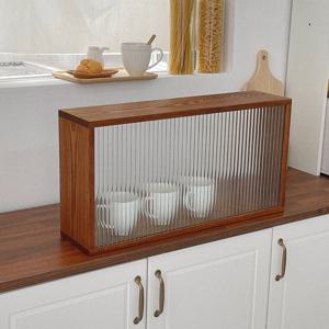 고급원목 우드 주방 아일랜드 식탁 파티션 가림막 모루 아큐아 강화유리 인테리어 파티션