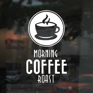 모닝커피 데코스티커 유리 거울 시트지