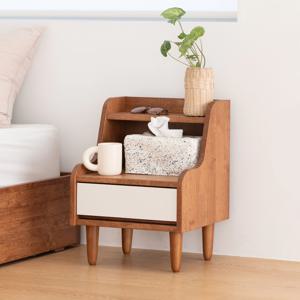 DIY 크림라떼 원목 침대 거실 협탁