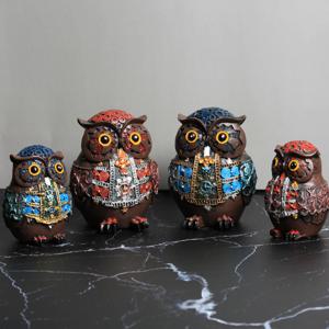 파티복 펄 부엉이 장식품 2color 2size