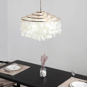 쉘린 3등 자개 펜던트 조명