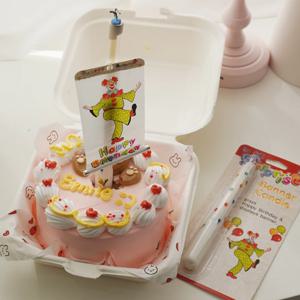 삐에로 특이한 생일초 케이크 초 서프라이즈 데코픽