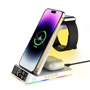 3in1무선충전기 애플 아이폰 애플워치 에어팟  무드등