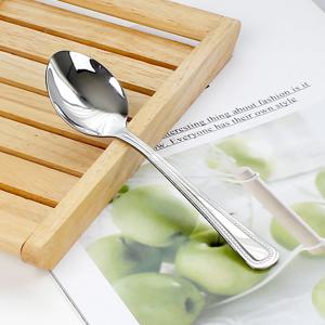 땡땡이 양식 옥무늬 스텐 스푼 대 18.5cm