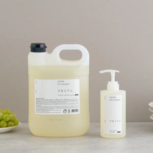 친환경 인증! 대용량 주방세제 4L (+500ml 증정) (자몽/쌀뜨물/바질 향)
