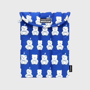 LITTLE FACO PATTERN-BLUE(11인치 패딩파우치)