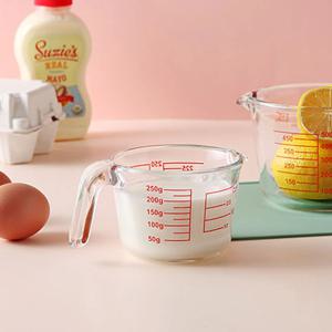 내열강화유리 계량컵 베이킹 전자레인지 용기 250ml