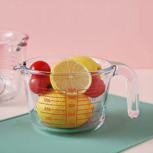내열강화유리 계량컵 베이킹 전자레인지 용기 500ml