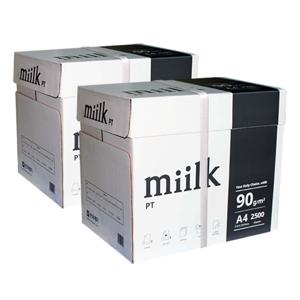 밀크PT A4 복사용지(A4용지) 90g 2500매 2BOX