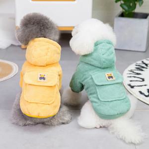 코듀로이 포켓 점퍼 강아지 아우터