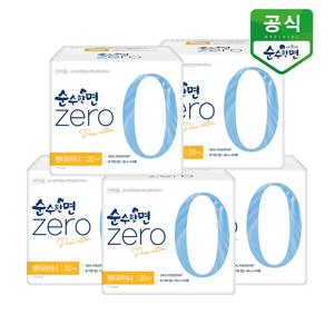 순수한면 생리대 제로 롱팬티라이너 20P x 5팩