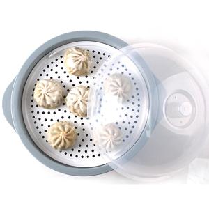 전자레인지 사용가능! BPA Free 플레이팅 국내산 렌지용찜기 (그레이)