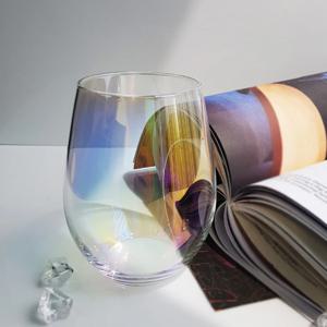프로방스 오로라 손잡이 머그 내열 유리컵 무연크리스탈 와인잔 570ml
