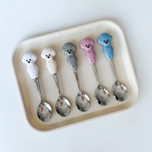 비숑 커트러리 디저트 스푼 - 5 color