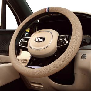 스포티 엠보 타공 가죽 핸들커버 원형