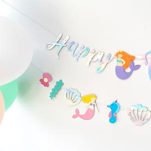 인어공주 생일가랜드세트