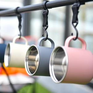 1+1 캠핑 예쁘고, 가볍고, 뛰어난 2중 스텐 머그컵 430ml